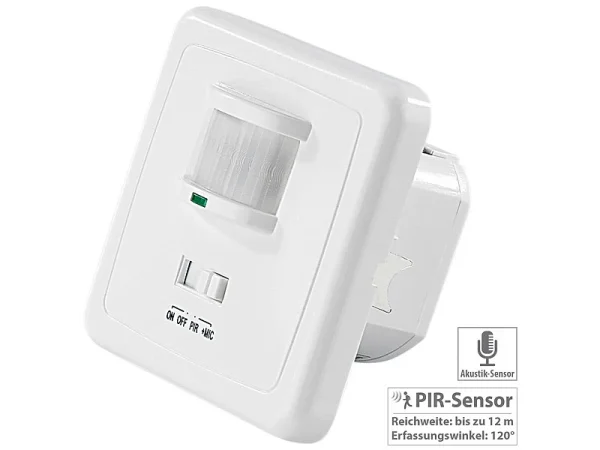 Revolt Akustikschalter:Automatischer Lichtschalter Mit PIR- Und Akustik-Sensor 1