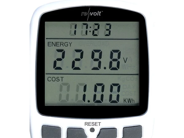 Revolt Stromverbrauchsmesser:Digitaler Energiekostenmesser Mit XXL Jumbo Display, Bis 3.680 Watt 5