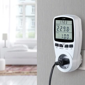 Revolt Stromverbrauchsmessgerät:2er-Set Digitale Energiekostenmesser Mit XXL Jumbo Display 18