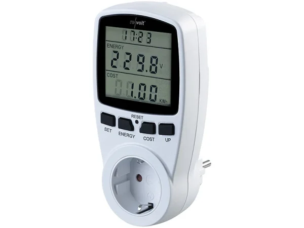 Revolt Stromverbrauchsmesser:Digitaler Energiekostenmesser Mit XXL Jumbo Display, Bis 3.680 Watt 6