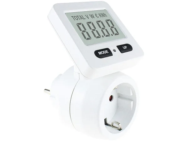 Revolt Energiemessgerät:Digitaler Energiekostenmesser Mit 180° Drehbarem Display, Bis 3.680 W 4