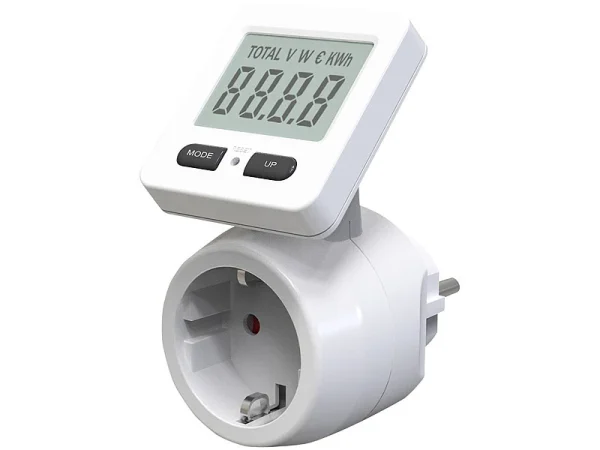 Revolt Energiemessgerät:Digitaler Energiekostenmesser Mit 180° Drehbarem Display, Bis 3.680 W 3
