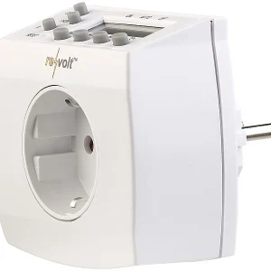Revolt Steckdose Timer:2er-Set Kompakte Digitale Zeitschaltuhren Mit LCD-Display 12