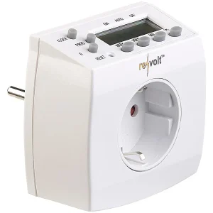 Revolt Steckdose Timer:2er-Set Kompakte Digitale Zeitschaltuhren Mit LCD-Display 14