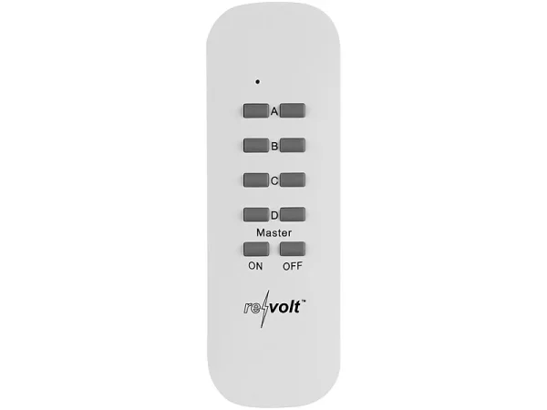 Revolt Funkstecker:4er-Set Mini-Funksteckdosen Mit Fernbedienung, Bis 2.300 Watt, 50 M 4