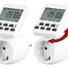 Revolt Steckdose Mit Timer:2er-Set Digitale Zeitschaltuhren Mit 180° Rotierbarem LCD-Display 20