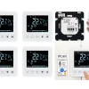 Revolt Temperaturregler:4er-Set WLAN-Thermostate Für Fußbodenheizungen, Für Siri, Alexa & GA 22