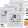 Revolt Raumthermostat:4er-Set WLAN-Thermostate Für Fußbodenheizung, Für Siri, Alexa & GA 20
