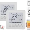Revolt Wandthermostat:2er-Set WLAN-Thermostate Für Fußbodenheizung, Für Siri, Alexa & GA 16