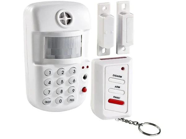 VisorTech Alarmanlage Keller:3in1-Hausalarm Mit Bewegungsmelder Und Fenster-/Türsensor 1