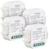 Luminea Home Control WLAN-Schalter Alexa:4er-Set WLAN-Unterputz-2-Kanal-Lichtschalter Mit App & Sprachsteuerung 25