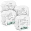 Luminea Home Control WLAN Schalter:4er-Set WLAN-Unterputz-Lichtschalter,App, Für Siri, Alexa&Google Ass. 44