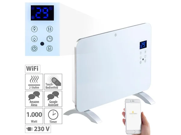 Sichler WiFi Heizung:Konvektor-Heizung Mit App, Für Amazon Alexa Versandrückläufer 1