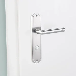 AGT Türklinken:Modernes Edelstahl-Türbeschlag-Set Für 3 Zimmertüren & 1 Bad-/WC-Tür 19