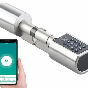 VisorTech Automatisches Türschloss:Elektronischer Tür-Schließzylinder Mit Zahlencode (Versandrückläufer) 15