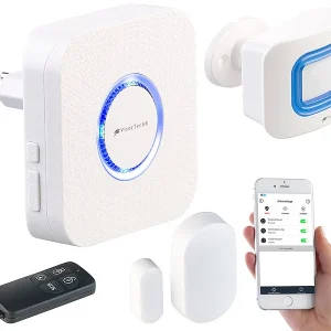 VisorTech WiFi Alarmanlage:4-teilige WLAN-Alarmanlage, Alexa-kompatibel, Für Bis 50 Sensoren, App 13