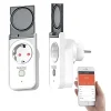 Luminea Home Control WLAN Steckdose Garten:2er-Set WLAN-Outdoor-Steckdosen, App, Sprachsteuerung, 16 A, IP44 41