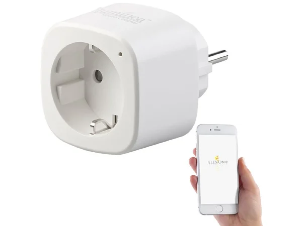 Luminea Home Control WiFi Steckdosen:3er-Set WLAN-Steckdosen, Amazon Alexa & Google Assistant Komp., 16 A 4