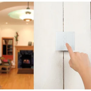 Luminea Home Control Smart Home Lichtschalter:2er-Set Touch-Lichtschalter & Dimmer, Für Alexa & Google Assistant 21