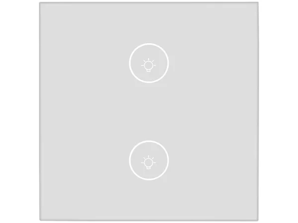 Luminea Home Control WiFi Taster:Touch-Doppel-Lichttaster, Amazon Alexa & Google Assistant Kompatibel 8