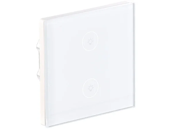 Luminea Home Control WiFi Taster:Touch-Doppel-Lichttaster, Amazon Alexa & Google Assistant Kompatibel 7