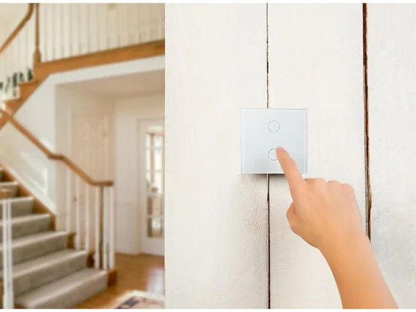 Luminea Home Control WiFi Taster:Touch-Doppel-Lichttaster, Amazon Alexa & Google Assistant Kompatibel 11