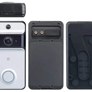 Somikon Türkamera WLAN:WLAN-Video-Türklingel Mit App, PIR-Sensor, Akku, IP53, Funk-Empfänger 21