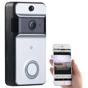 Somikon Klingel Kamera:WLAN-Video-Türklingel Mit App, PIR-Sensor (Versandrückläufer) 30