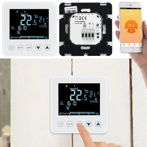 Revolt Temperaturregler:4er-Set WLAN-Thermostate Für Fußbodenheizungen, Für Siri, Alexa & GA 20