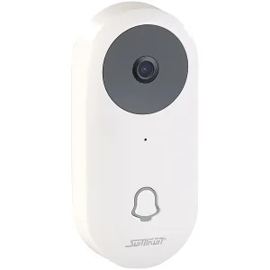Somikon WLAN Klingel:WLAN-HD-Video-Türklingel Mit App, Gegensprechen, Inkl. Akku 19