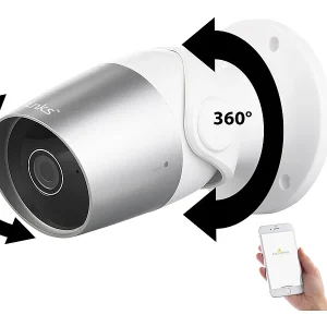 7links Alexa Überwachungskamera:Outdoor-IP-Überwachungskamera, Full HD, WLAN (Versandrückläufer) 16