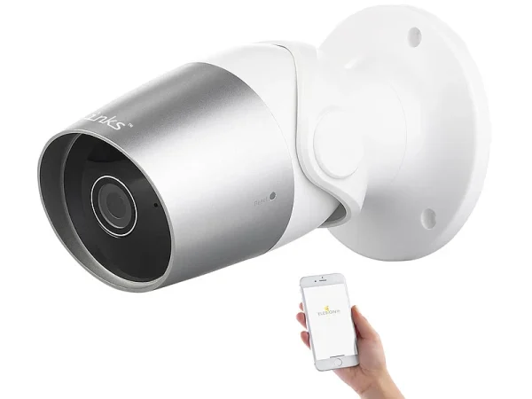 7links Alexa Überwachungskamera:Outdoor-IP-Überwachungskamera, Full HD, WLAN (Versandrückläufer) 4