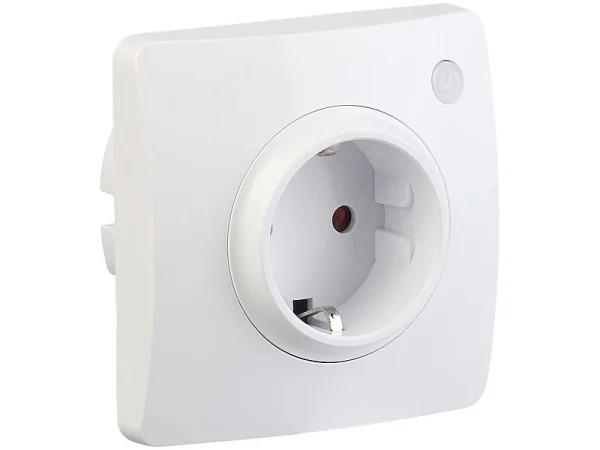 Luminea Home Control WLAN Steckdose Up:WLAN-Unterputz-Steckdose Mit App, Für Siri, Alexa & Google Assistant 4