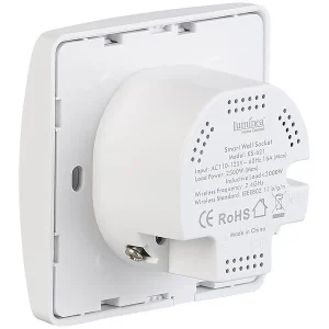 Luminea Home Control WiFi-Steckdose Alexa:4er-Set WLAN-Unterputz-Steckdosen, Kompatibel Mit A. Alexa & Google A. 24