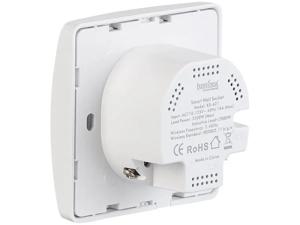 Luminea Home Control WiFi-Steckdose Alexa:4er-Set WLAN-Unterputz-Steckdosen, Kompatibel Mit A. Alexa & Google A. 9