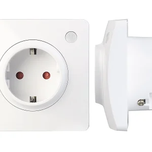 Luminea Home Control WiFi-Steckdose Alexa:4er-Set WLAN-Unterputz-Steckdosen, Kompatibel Mit A. Alexa & Google A. 20