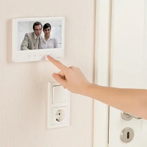 Somikon Video Sprechanlage:Video-Türsprechanlage Mit 17,8-cm-Farbdisplay, Türöffner & Aufnahme 23