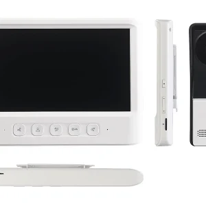 Somikon Video Sprechanlage:Video-Türsprechanlage Mit 17,8-cm-Farbdisplay, Türöffner & Aufnahme 19