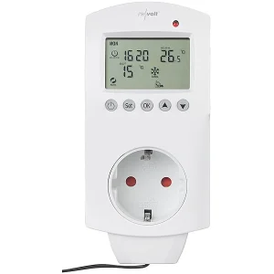 Revolt Thermostat Alexa:WLAN-Steckdosen-Thermostat Für Heizgeräte, App, Versandrückläufer 26