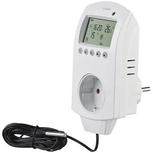 Revolt Thermostat Alexa:WLAN-Steckdosen-Thermostat Für Heizgeräte, App, Versandrückläufer 22