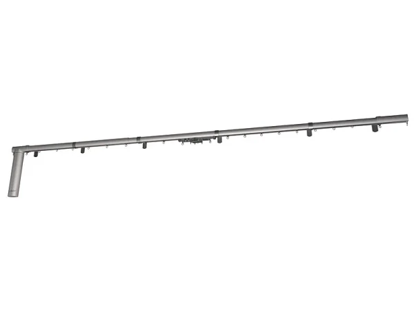 Carlo Milano Smarte Gardinenstange:3er-Set Teleskop-Gardinenstangen Elektr. Antrieb, WLAN&App, 172-306 Cm 1