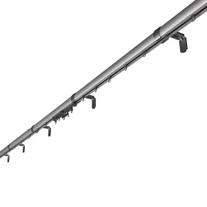 Carlo Milano Smarte Gardinenstange:3er-Set Teleskop-Gardinenstangen Elektr. Antrieb, WLAN&App, 172-306 Cm 33