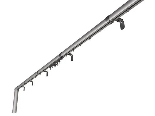 Carlo Milano Smarte Gardinenstange:3er-Set Teleskop-Gardinenstangen Elektr. Antrieb, WLAN&App, 172-306 Cm 10
