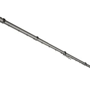 Carlo Milano Gardinen-Stange:2er-Set Teleskop-Gardinenstangen Elektr. Antrieb, WLAN&App, 172-306 Cm 35