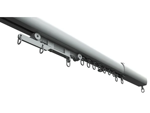 Carlo Milano Smarte Gardinenstange:3er-Set Teleskop-Gardinenstangen Elektr. Antrieb, WLAN&App, 172-306 Cm 5