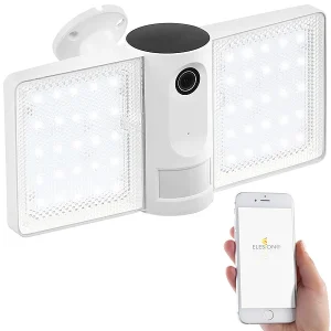 VisorTech IP-Cam:Full-HD-IP-Überwachungskamera, LED-Strahler, Versandrückläufer 33