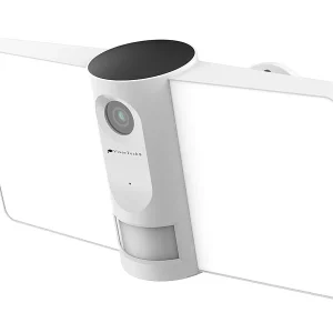 VisorTech IP-Cam:Full-HD-IP-Überwachungskamera, LED-Strahler, Versandrückläufer 25
