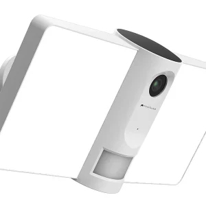 VisorTech IP-Cam:Full-HD-IP-Überwachungskamera, LED-Strahler, Versandrückläufer 17