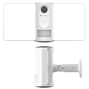 VisorTech IP-Cam:Full-HD-IP-Überwachungskamera, LED-Strahler, Versandrückläufer 19