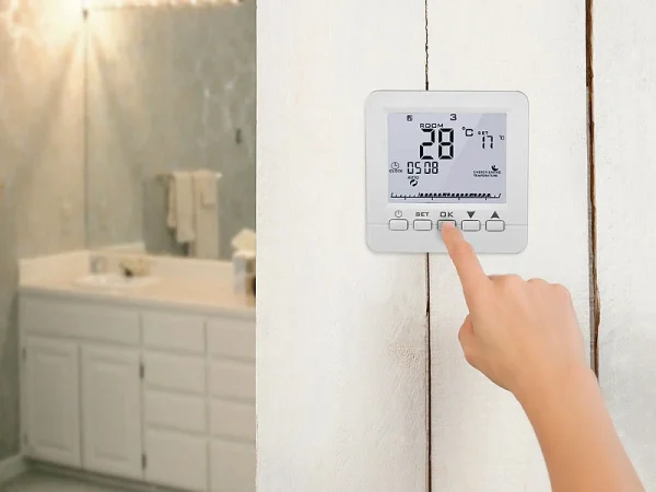 Revolt Wandthermostat:2er-Set WLAN-Thermostate Für Fußbodenheizung, Für Siri, Alexa & GA 5